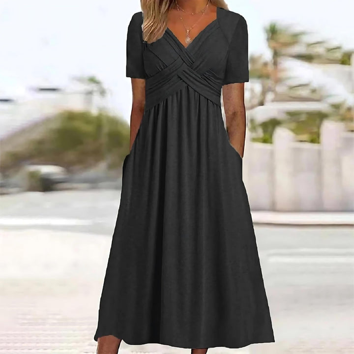 Jane™ | Elegante Vestido Midi con Cubre Barriga