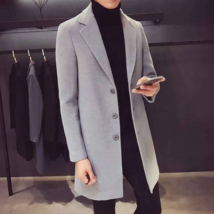 Steward | Men's Slim-Fit Wool Blend Coat