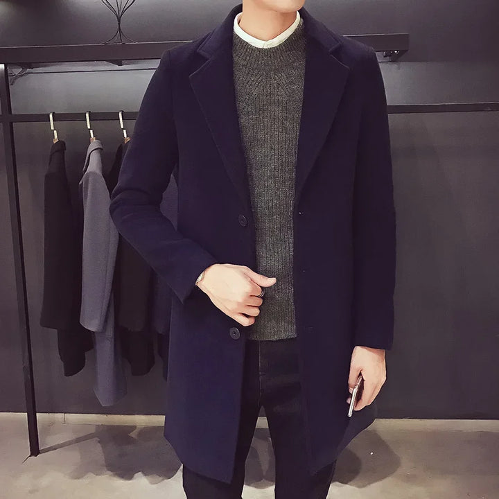 Steward | Men's Slim-Fit Wool Blend Coat