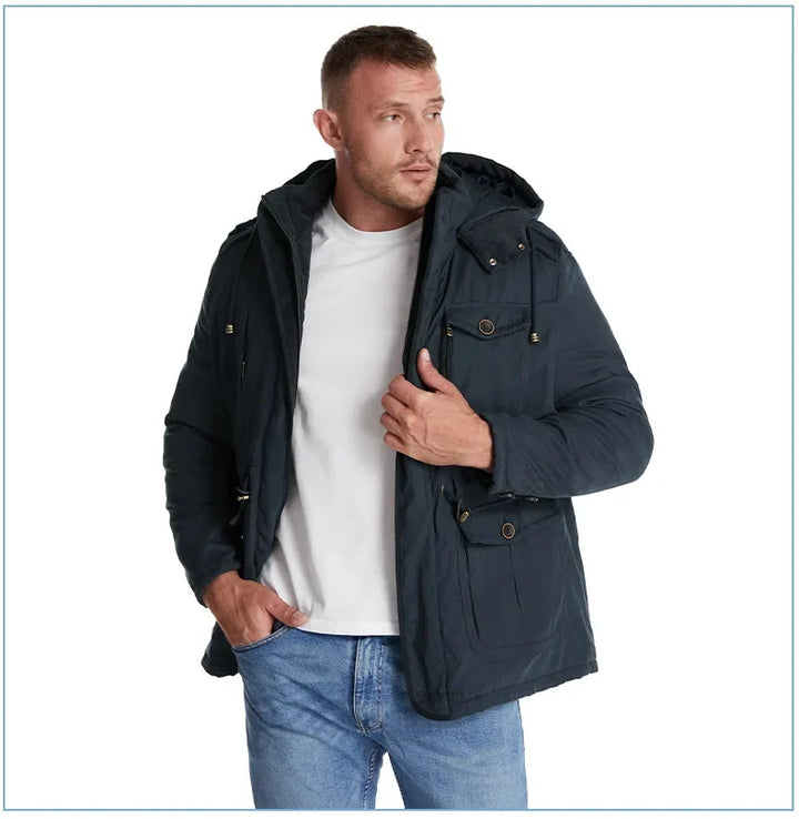 Eddie | Men's Lambsfleece Mid-Length Jacket